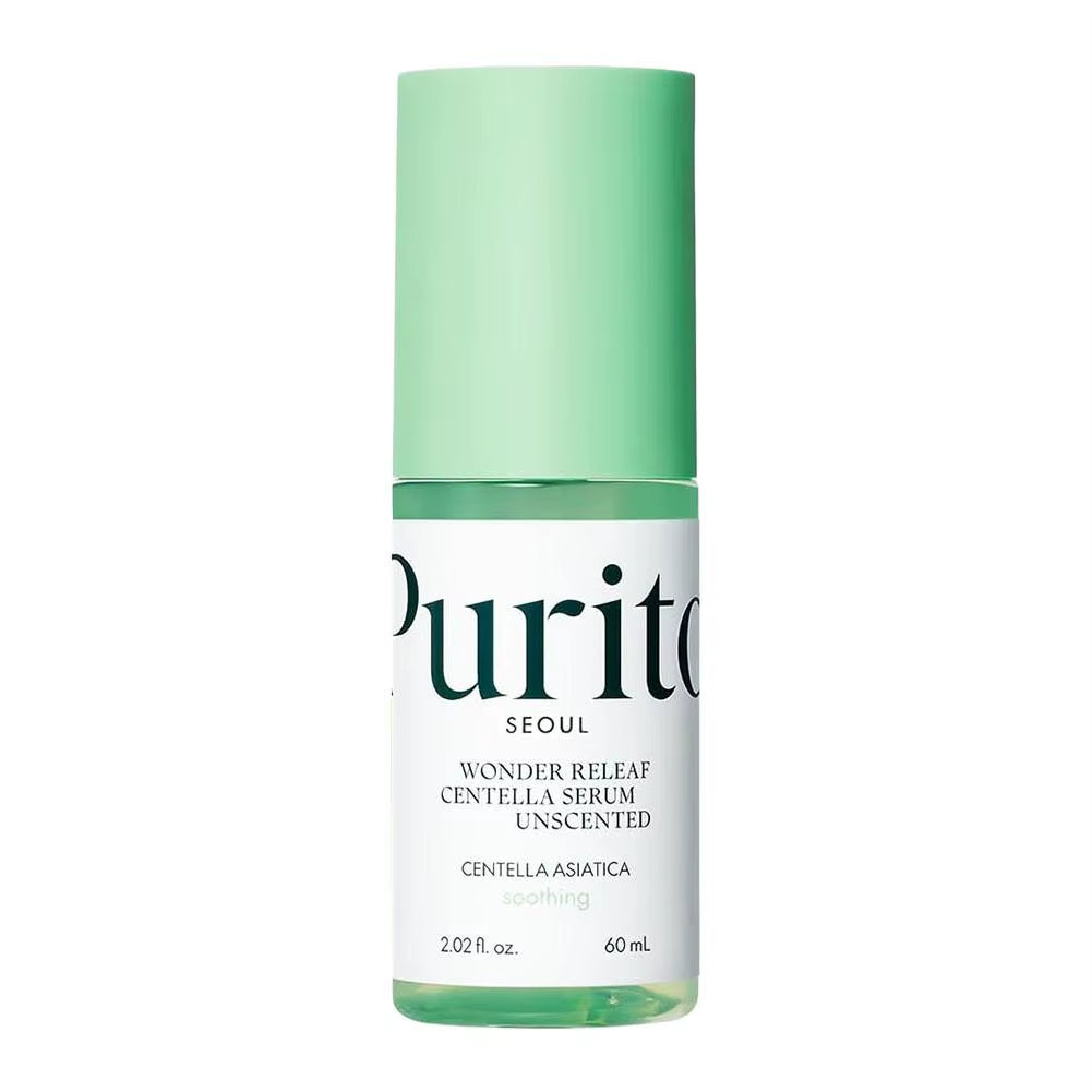 Purito Centella Asiatica Skin Care-Facial Serum 60Ml, Moisturizing Repairing Cream 100Ml, for All Skin Type Ampoule, Soothing