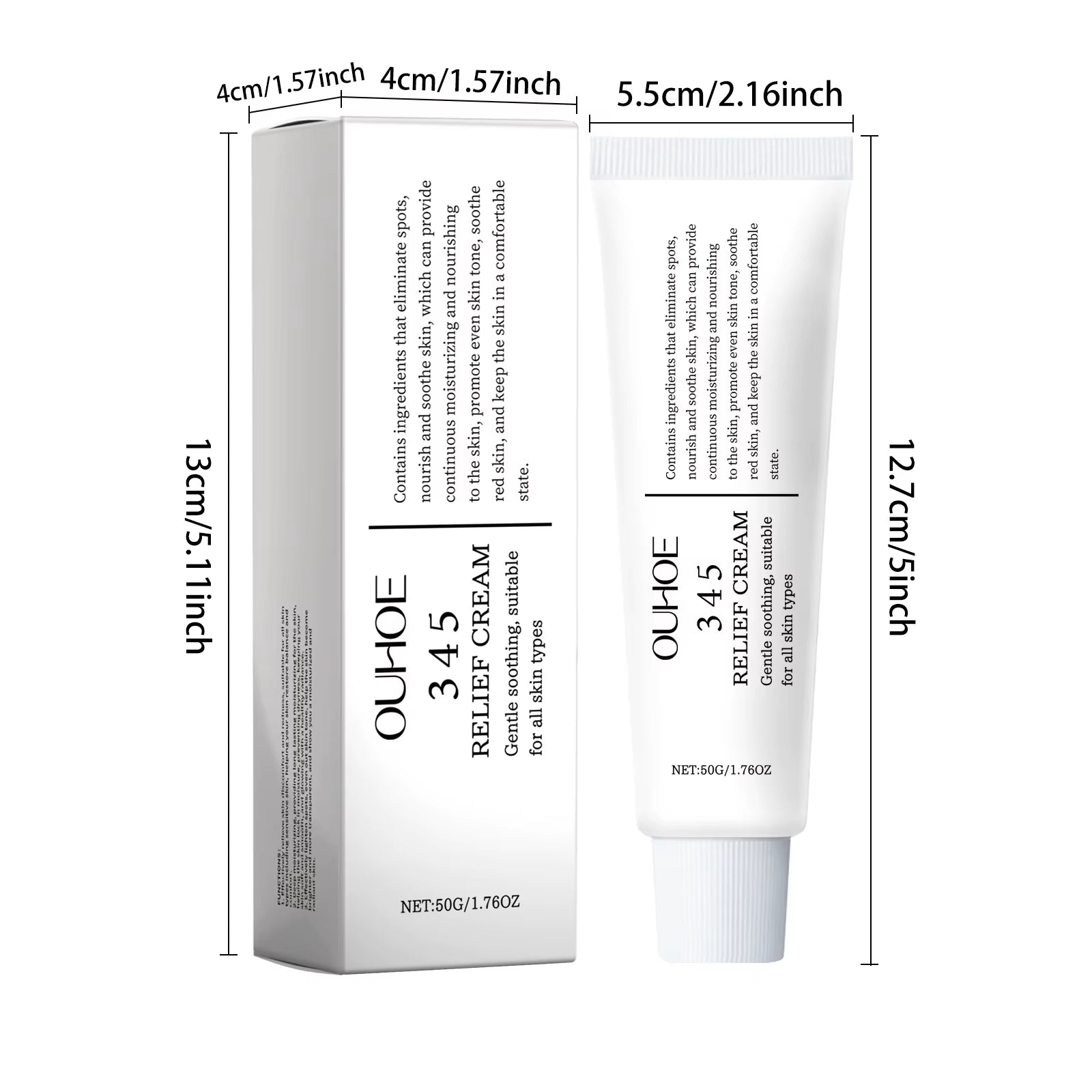 345 Relief Cream Hydrating Nourish the Skin Soothing Care Face Lifting Tightening Brighten Skin Tone Beauty Moisturizing Cream