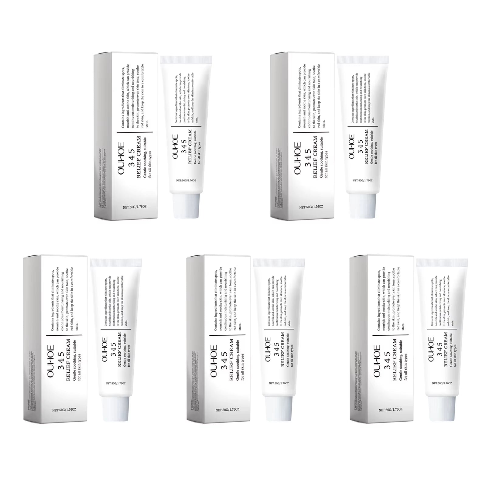345 Relief Cream Hydrating Nourish the Skin Soothing Care Face Lifting Tightening Brighten Skin Tone Beauty Moisturizing Cream