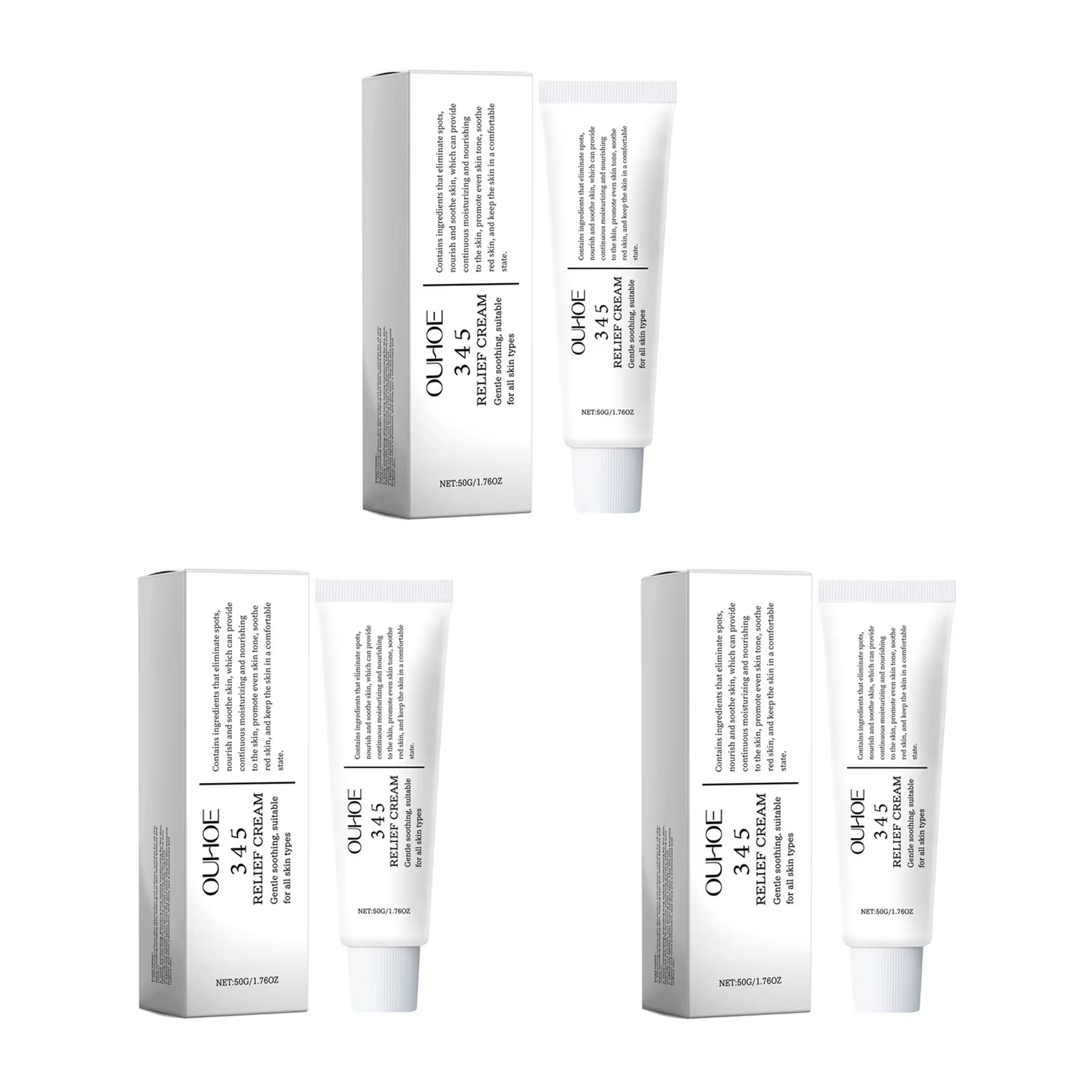 345 Relief Cream Hydrating Nourish the Skin Soothing Care Face Lifting Tightening Brighten Skin Tone Beauty Moisturizing Cream